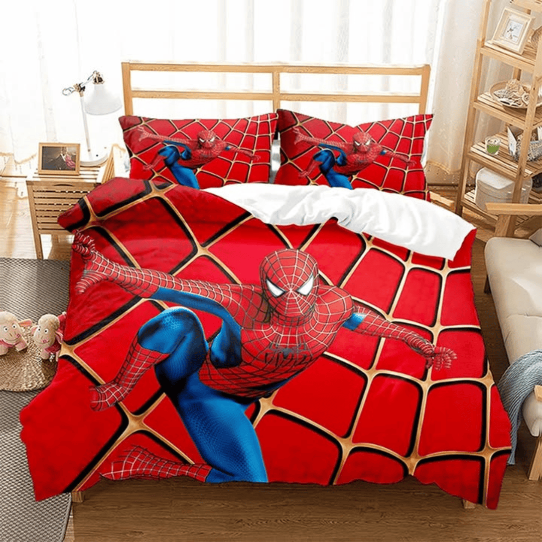 3 in 1 Cartoon Themed Kids Duvet Cover Set