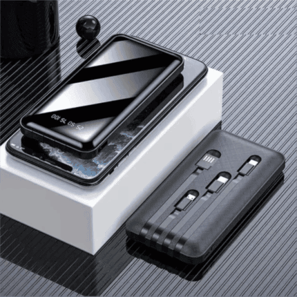 Power Bank with 4 Inbuilt Cables