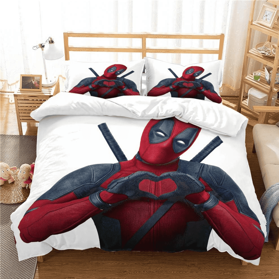 3 in 1 Cartoon Themed Kids Duvet Cover Set