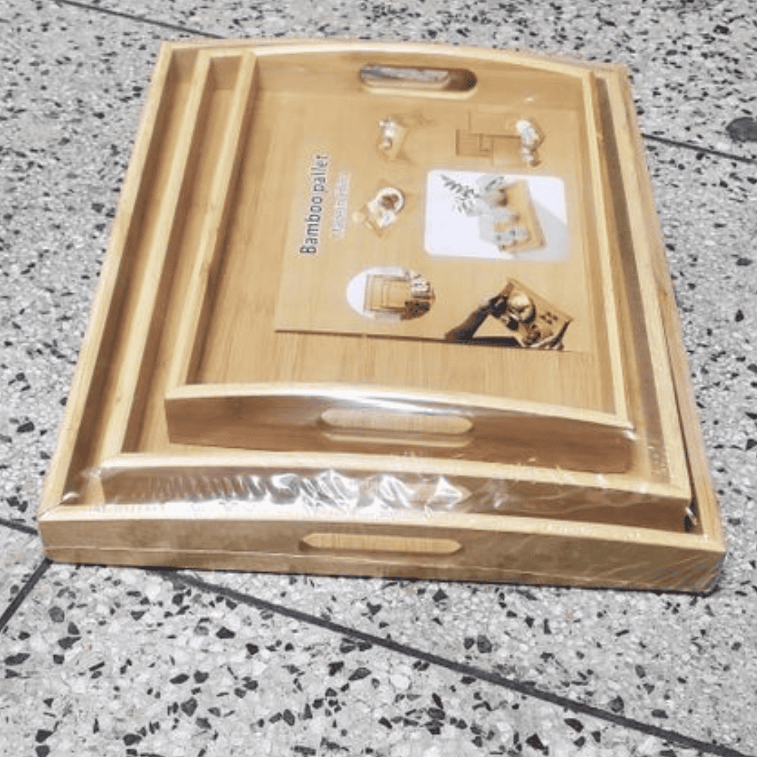 Multifunctional 3in1 Bamboo Serving Trays