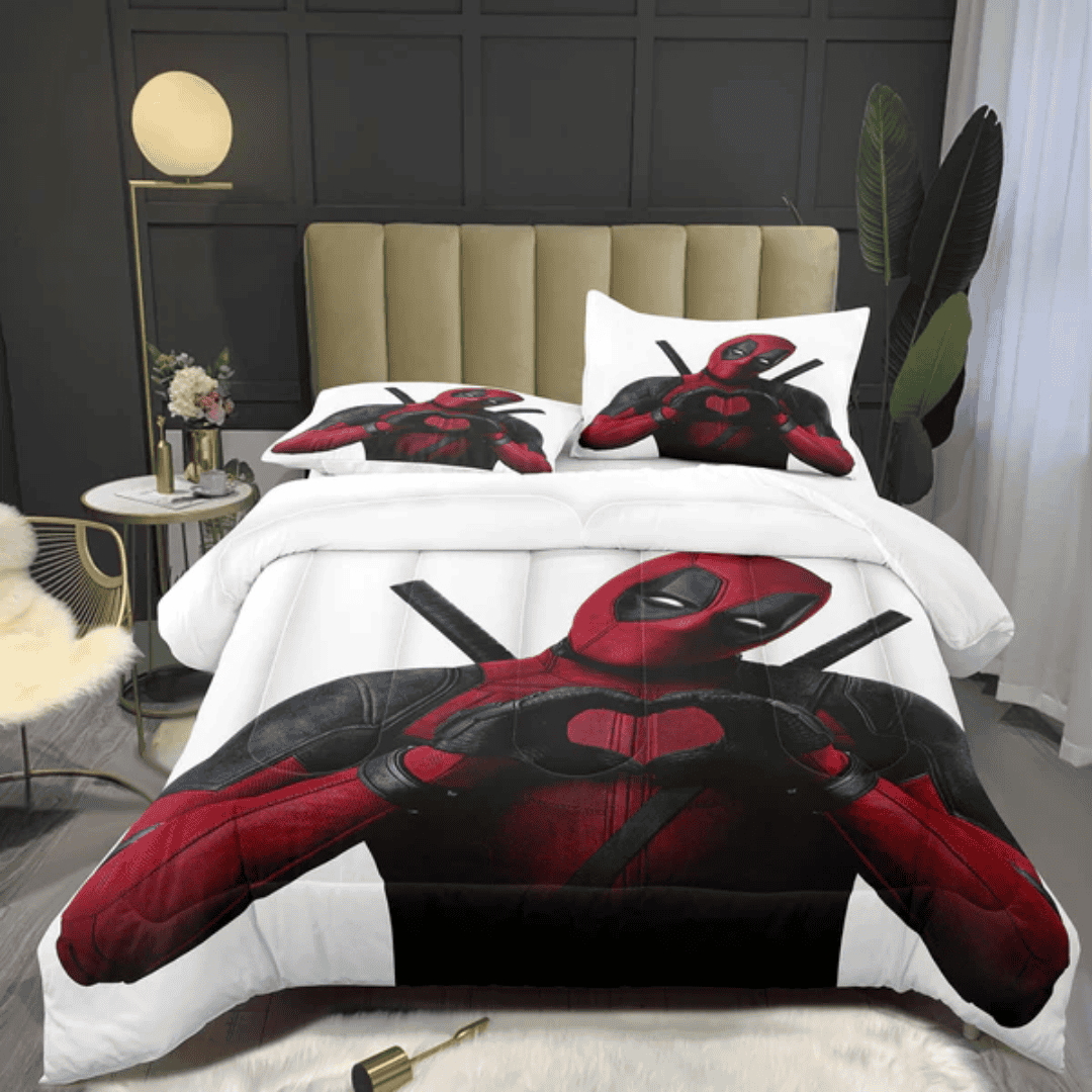 3 in 1 Cartoon Themed Kids Duvet Cover Set
