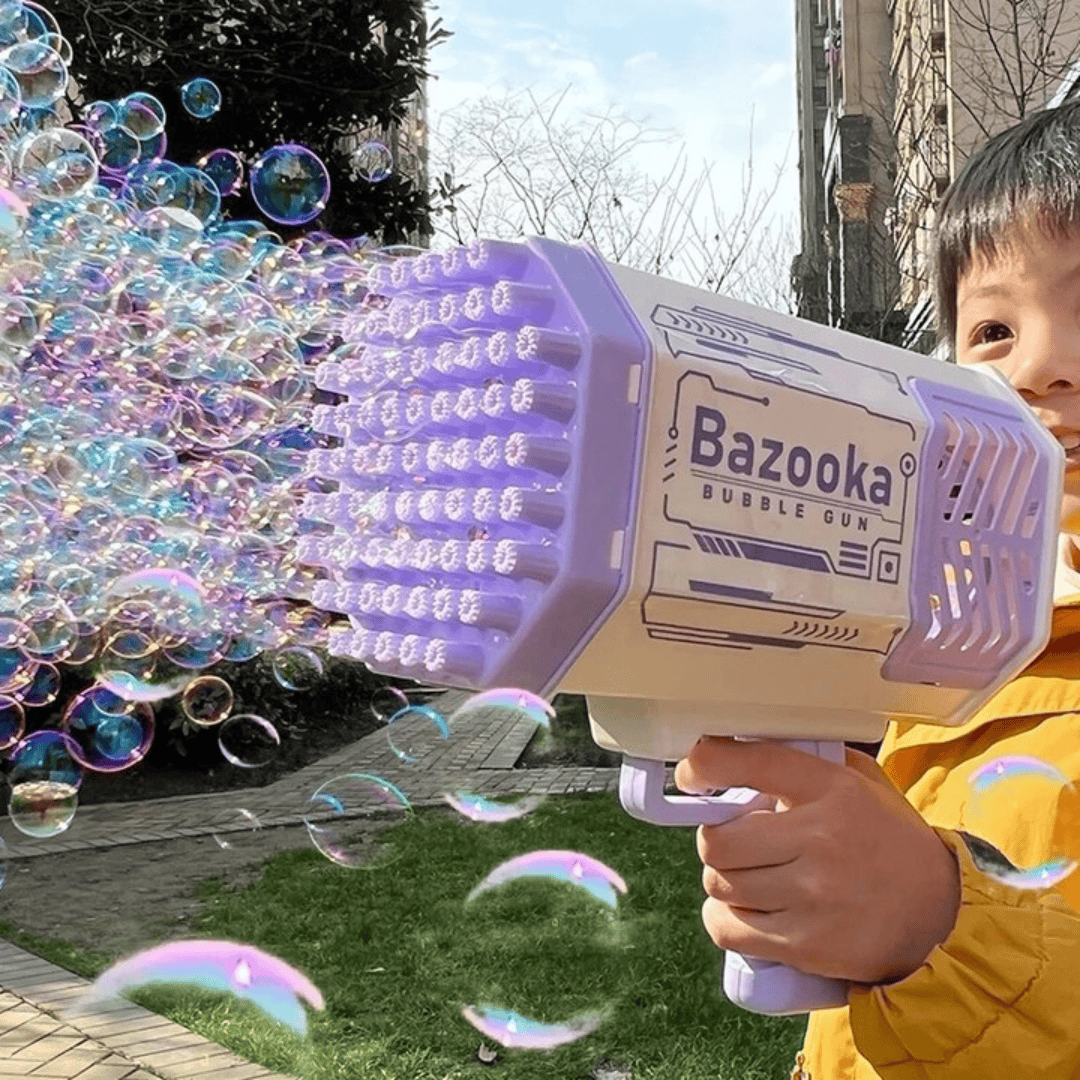 69-Hole Rechargeable Bubble Making Gun