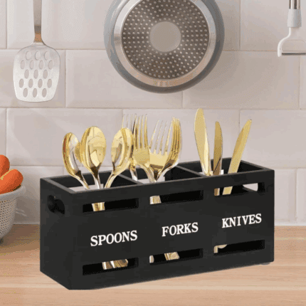 Wooden Cutlery Holder