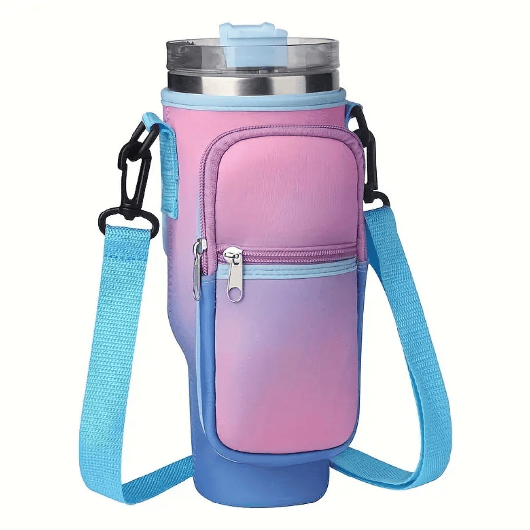 Portable Water Bottle Carrier Bag with Straps