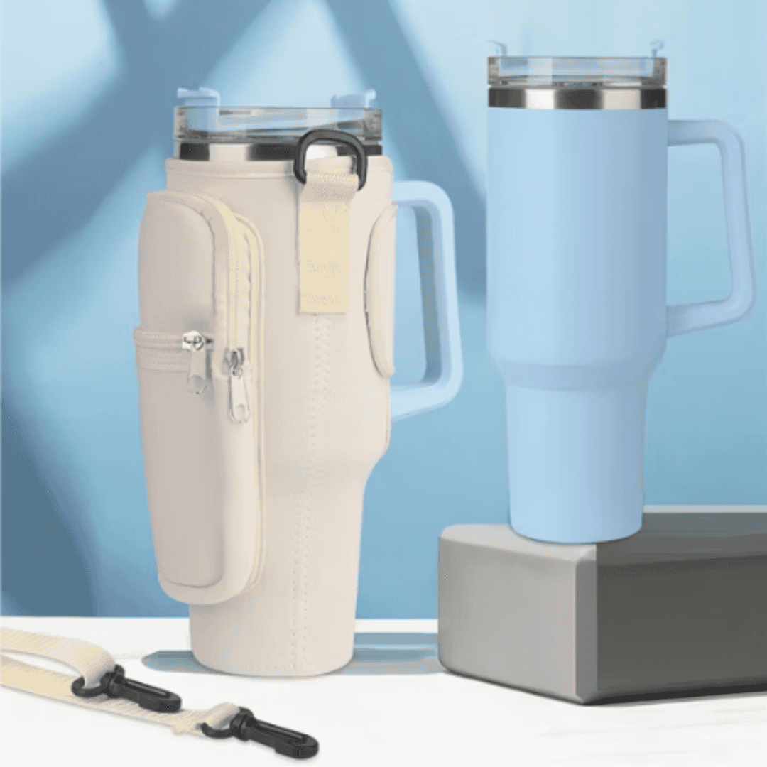 Portable Water Bottle Carrier Bag with Straps