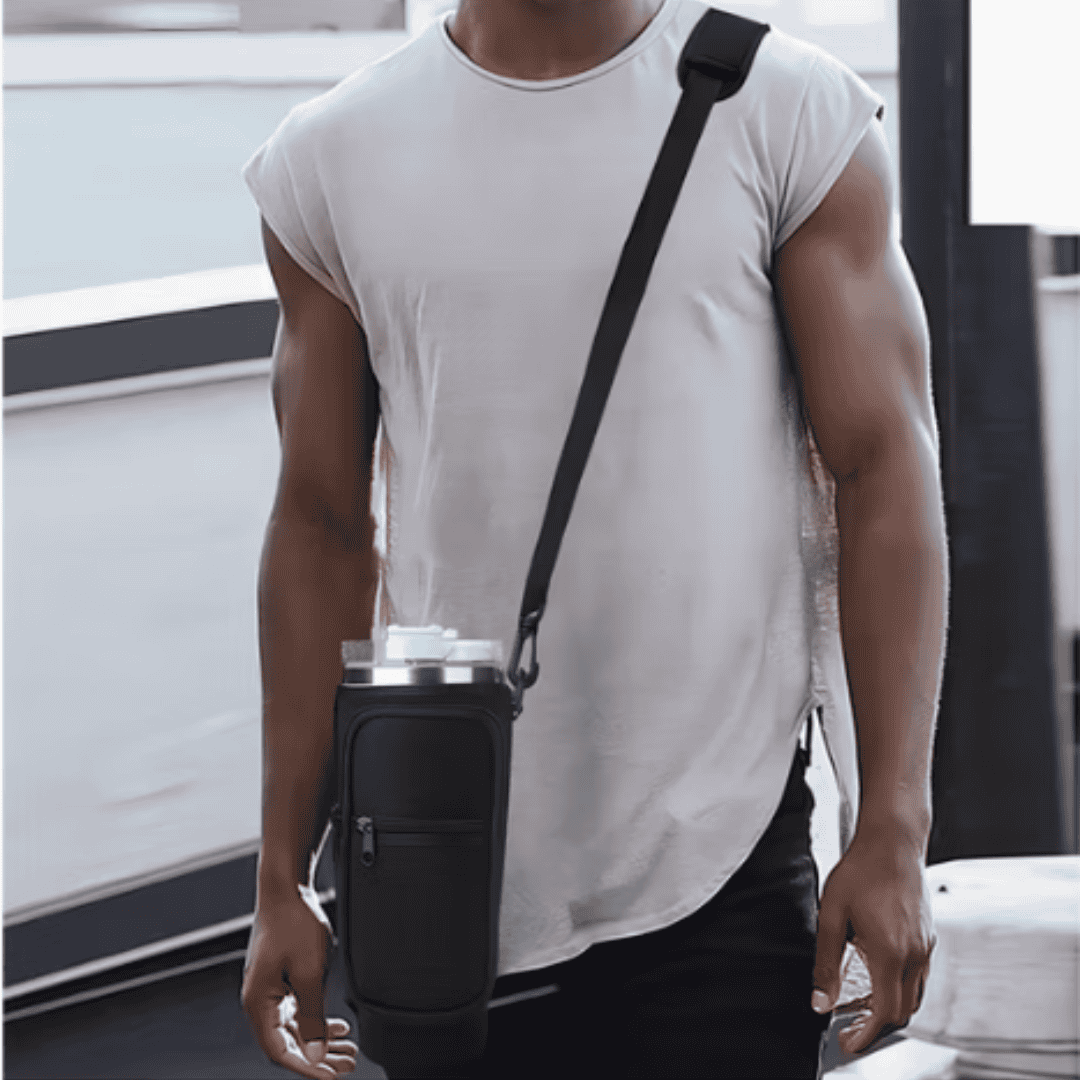 Portable Water Bottle Carrier Bag with Straps