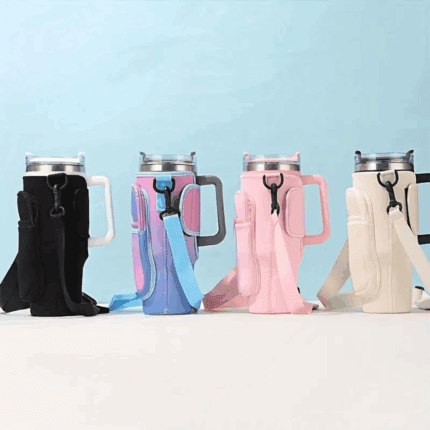 Portable Water Bottle Carrier Bag with Straps