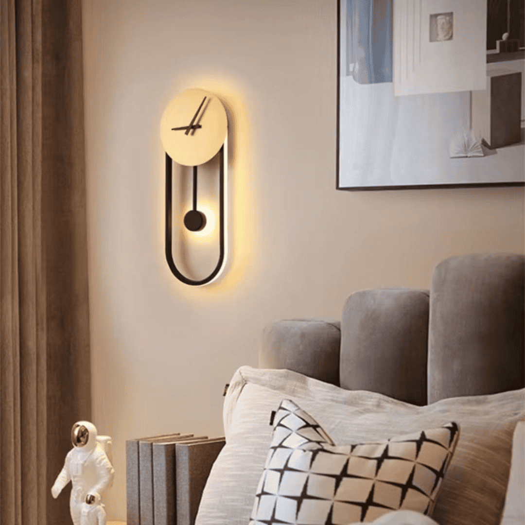 Minimalist Wall Lamp LED Wall Clock Lamp