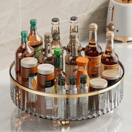 360-Degree Rotating Turntable Organizer