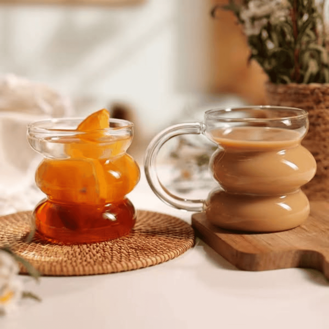 High Borosilicate Glass Cup with Handle
