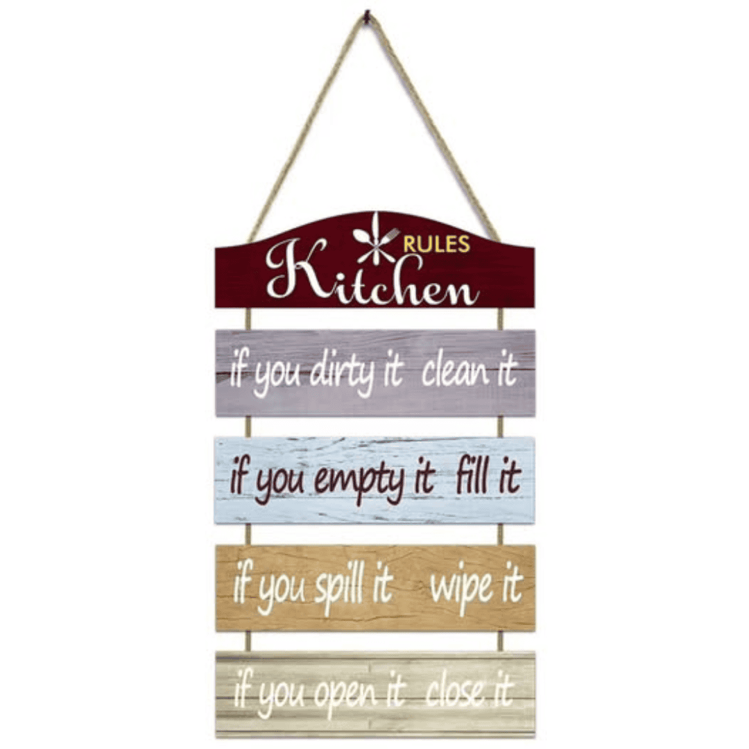Kitchen Rules Wall Décor