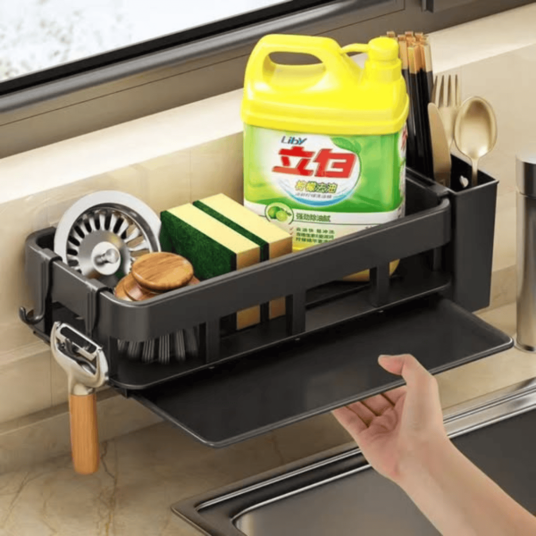 Metal Sink Caddy/Kitchen Storage Rack Organizer