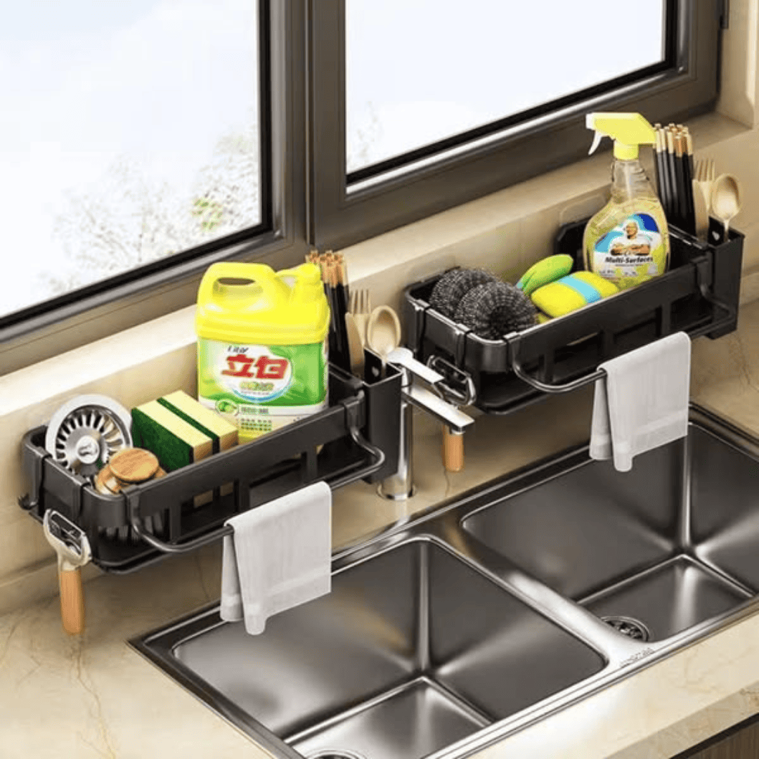 Metal Sink Caddy/Kitchen Storage Rack Organizer