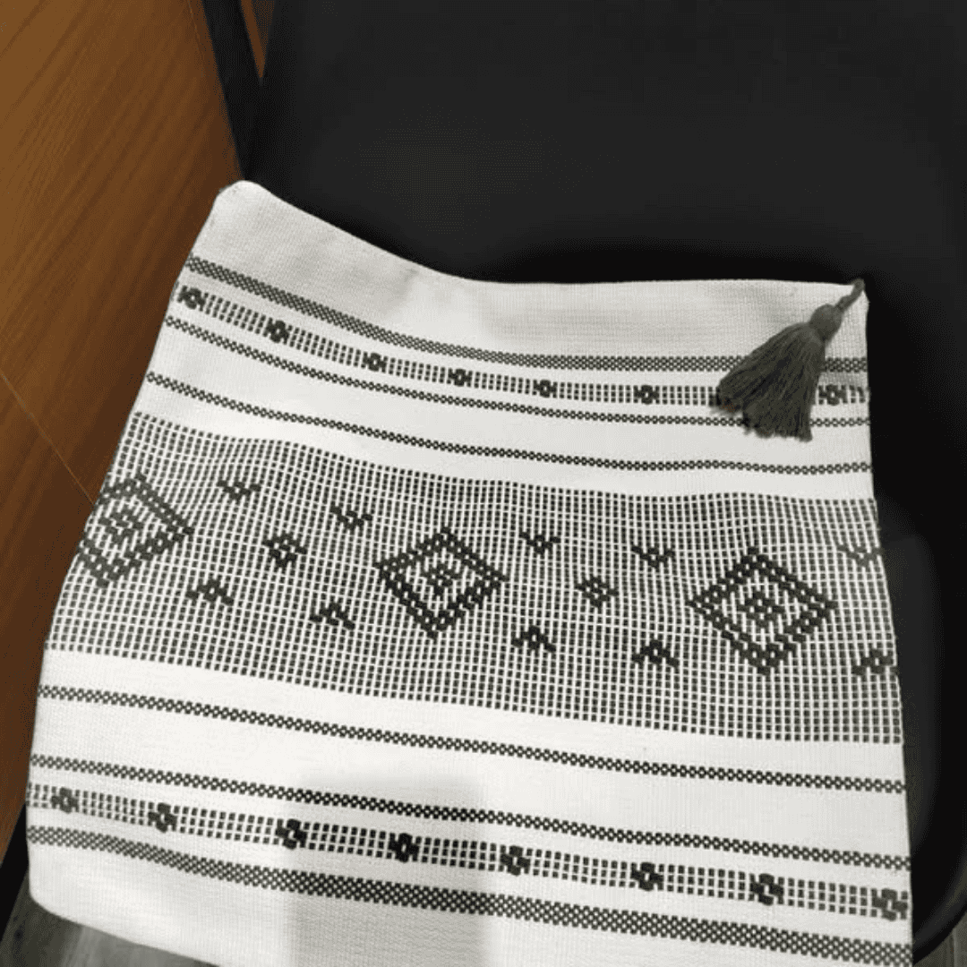 Throw Pillow Cover With Tassel