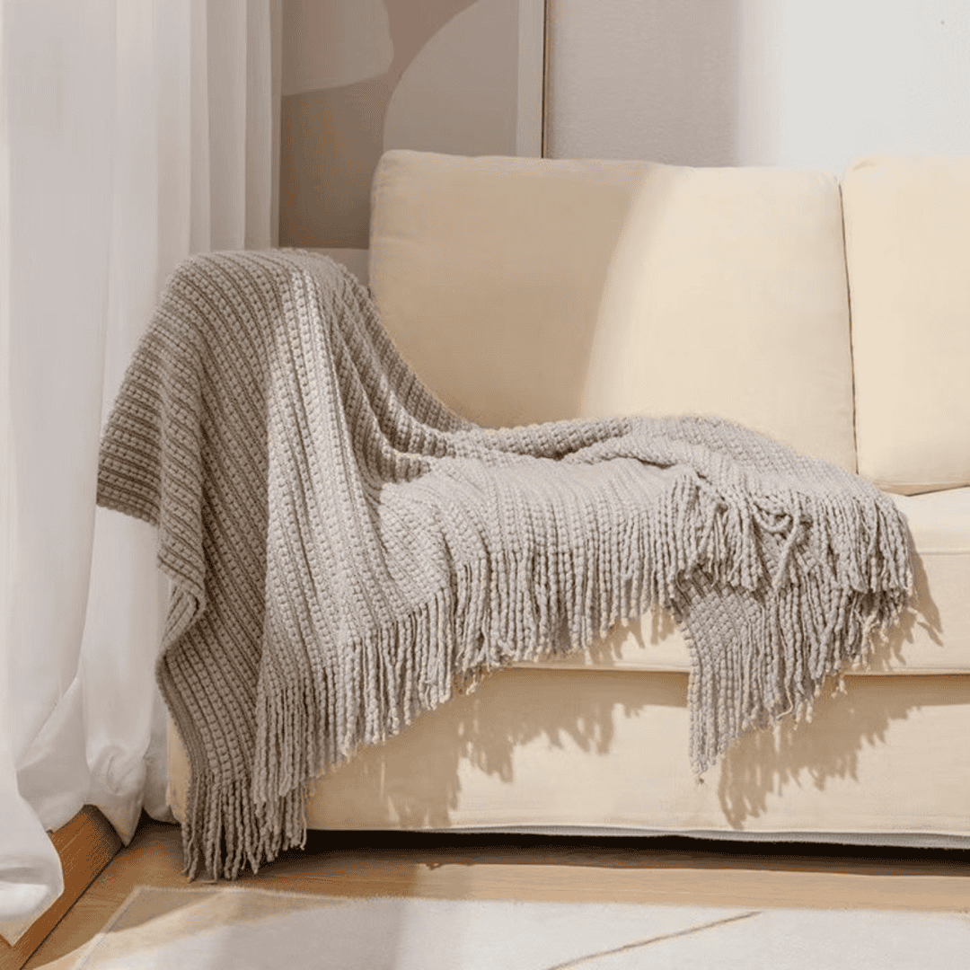 Knitted Throw Blanket