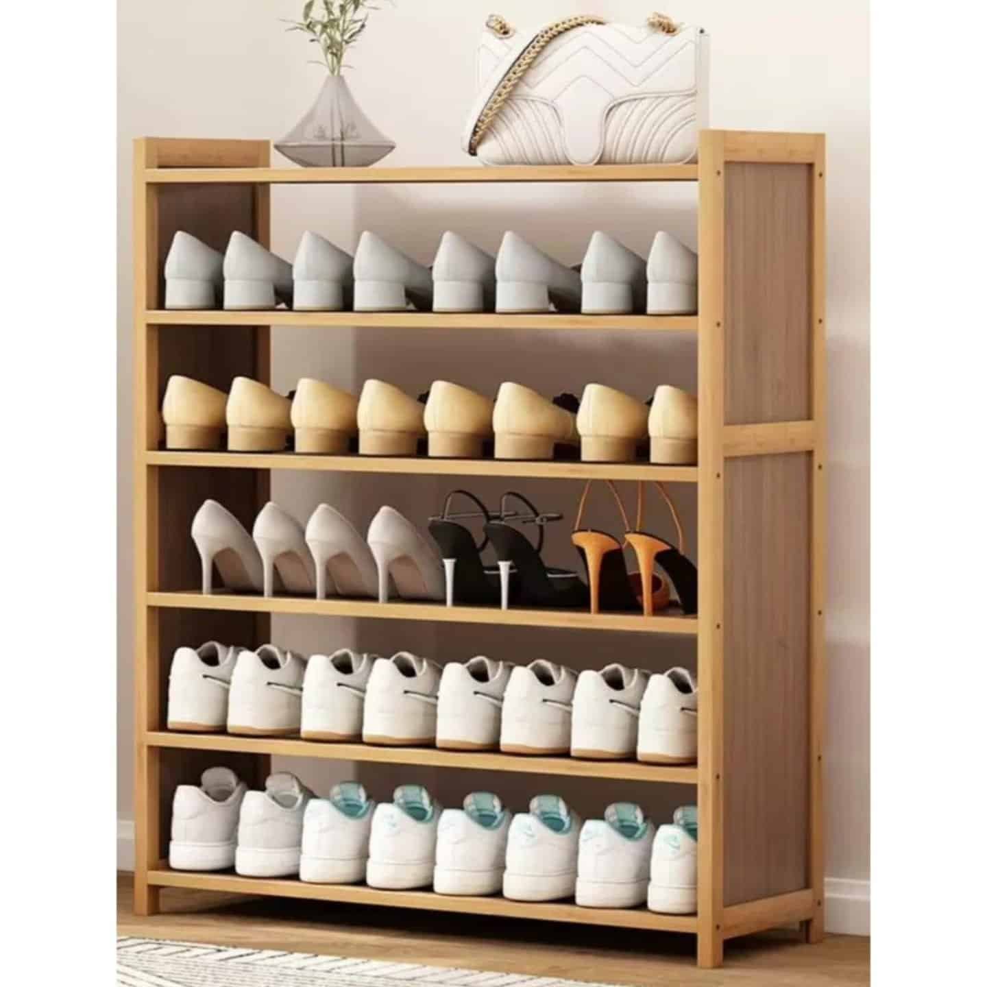 6 Layer Bamboo Shoe Rack