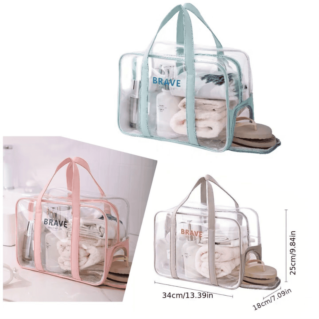 Large Capacity Wet Bag with Slippers Compartment