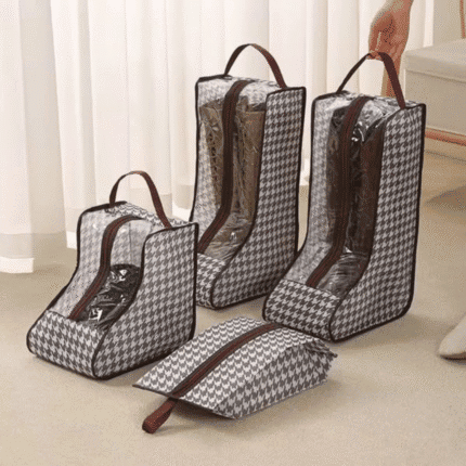 4pcs Boot Shoes Storage Bag Set with Handles