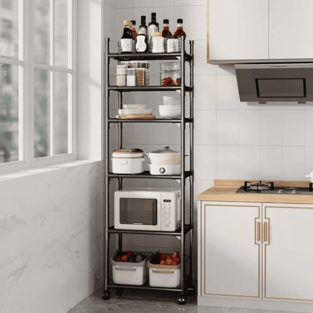 Multipurpose Kitchen Storage Rack with Wheels