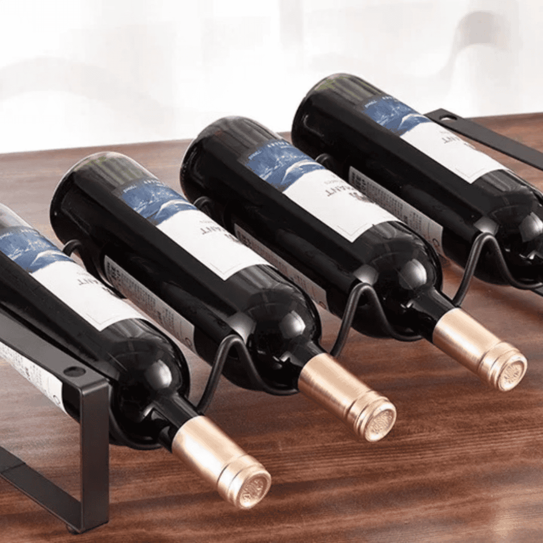 Metallic Carbon Wine Holder
