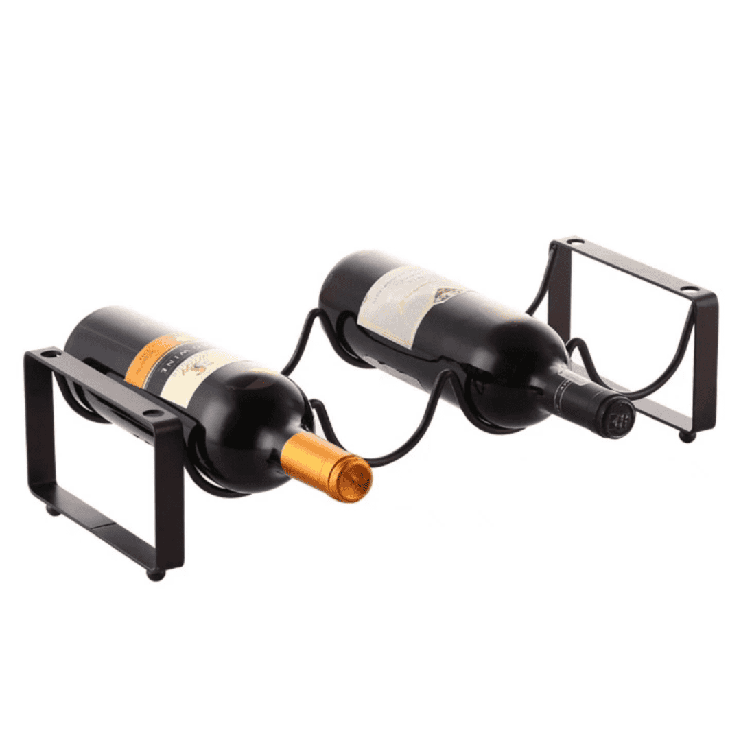 Metallic Carbon Wine Holder