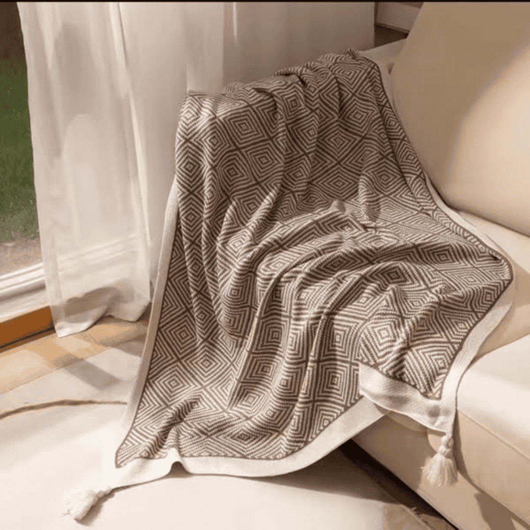 Bohemian Knitted Throw Blankets
