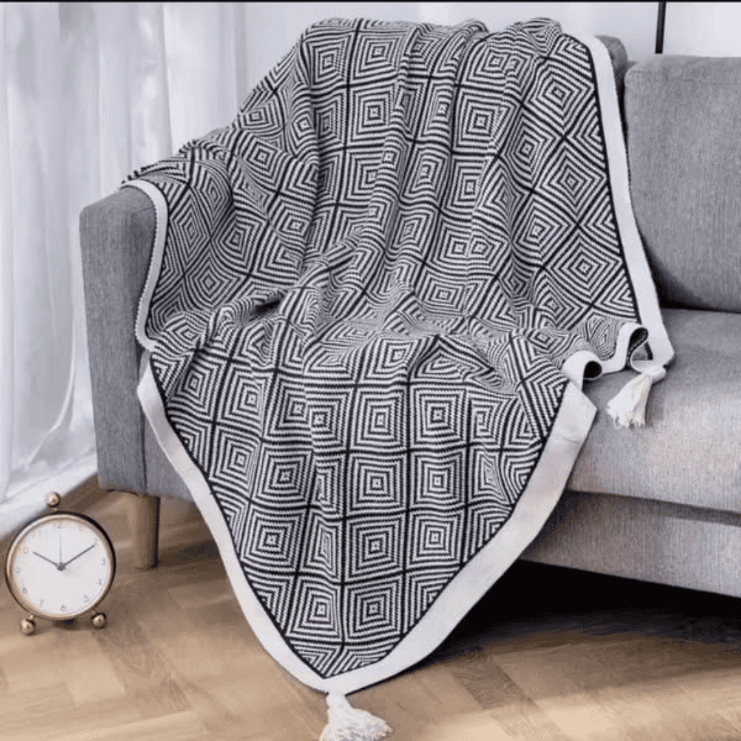 Bohemian Knitted Throw Blankets