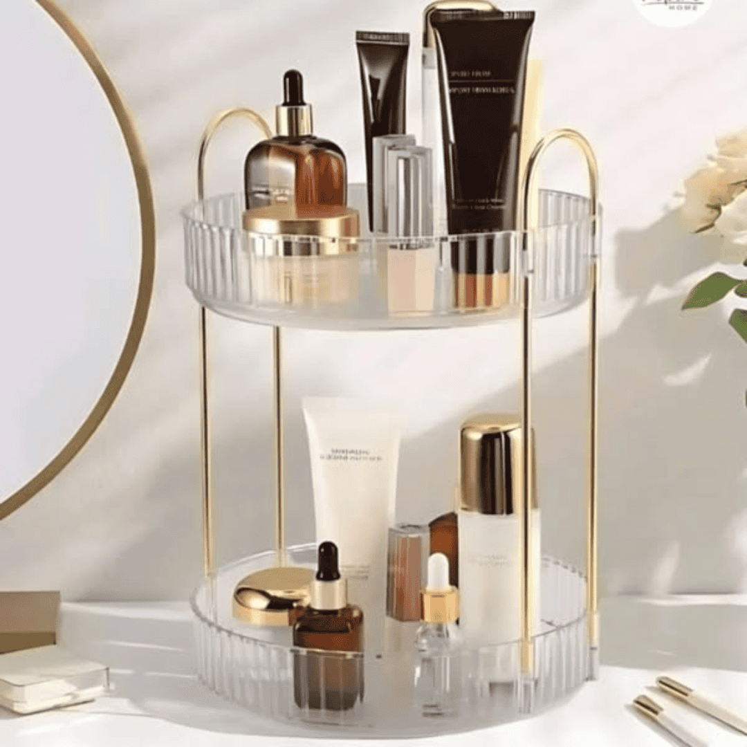 2-tier 360 Rotating Makeup Organizer