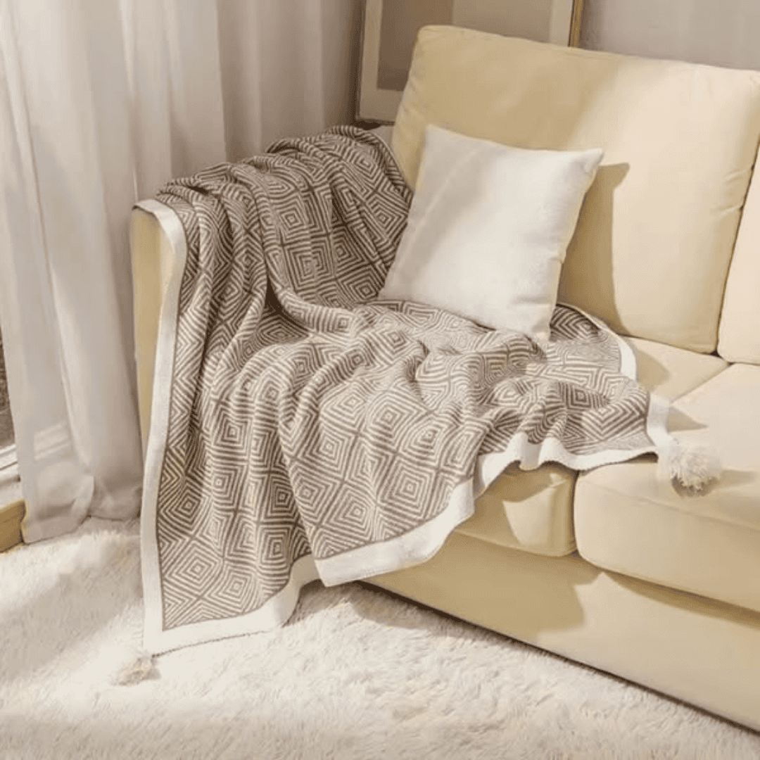 Bohemian Knitted Throw Blankets