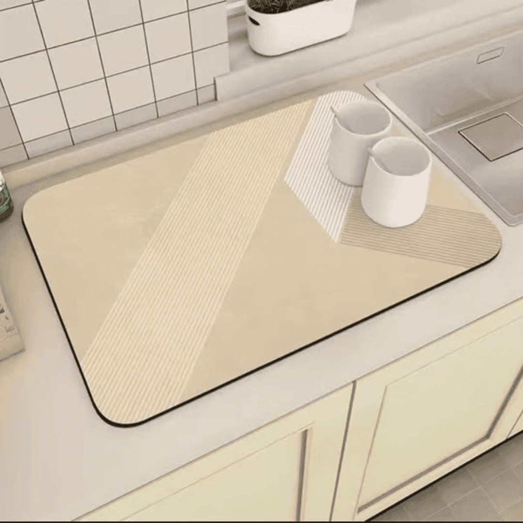 Super Absorbent Non-Slip Dish Drying Mat