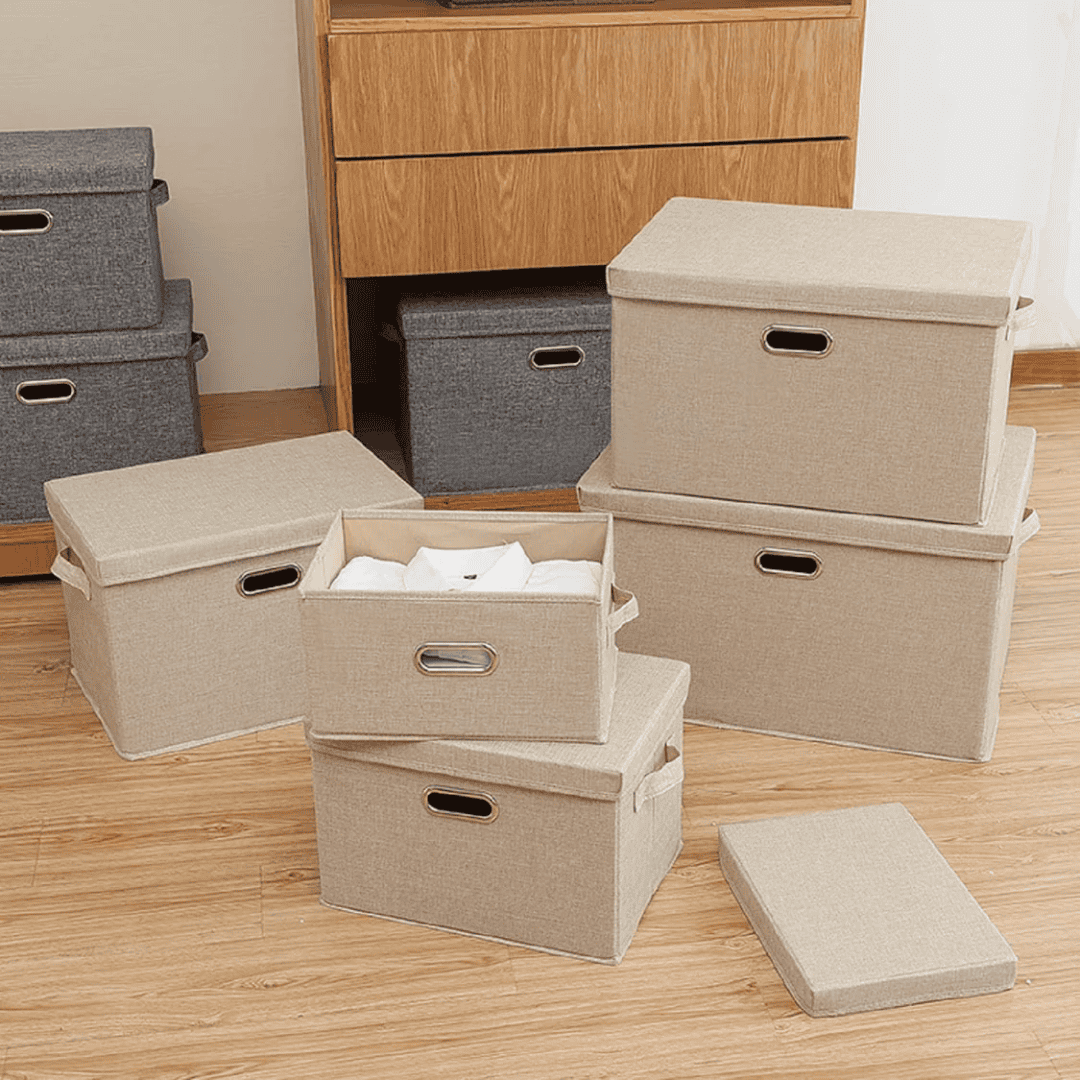 Foldable Storage Box with Lid