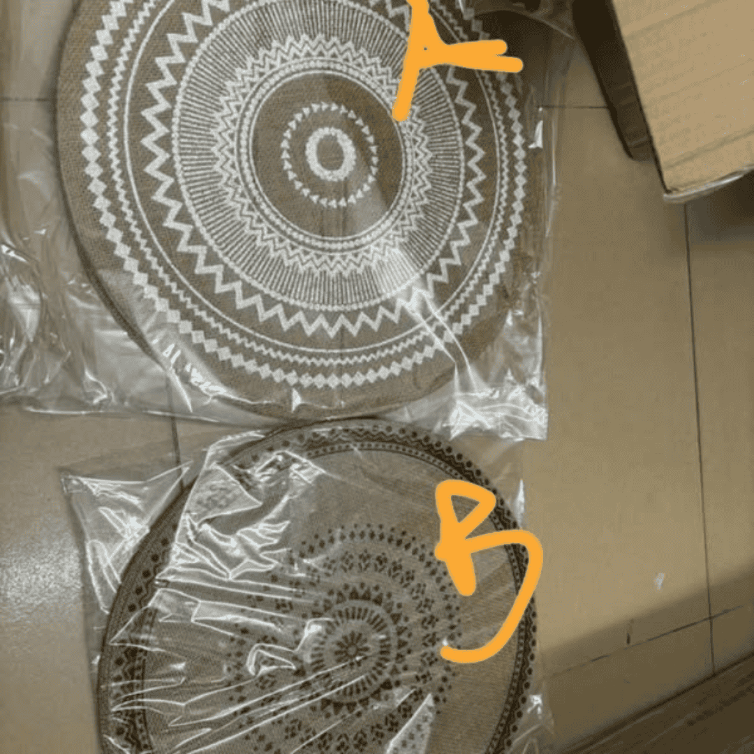 Six-Piece Boho Style Jute Table Placemats