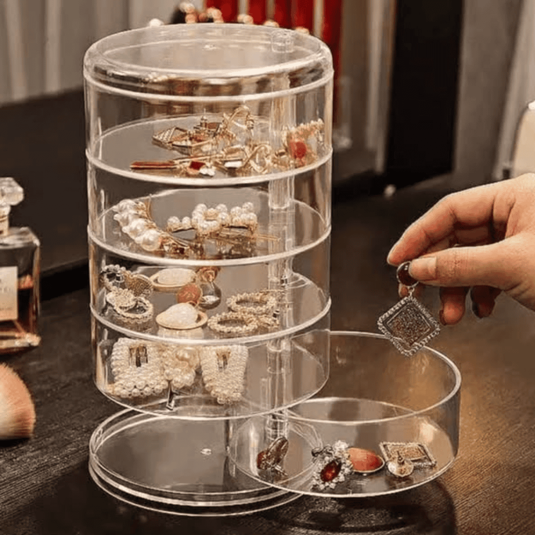 Acrylic Rotating Jewellery Holder