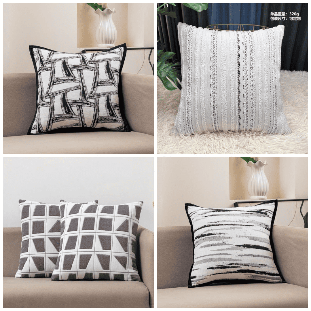 Decorative Pillow Case and Lumbar Pillow Case Set