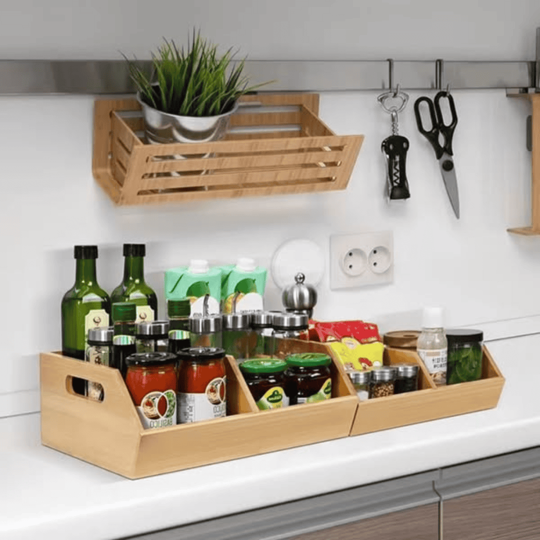 Bamboo Pantry Organizer