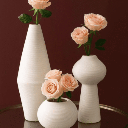 3pcs Ceramic Vases Set