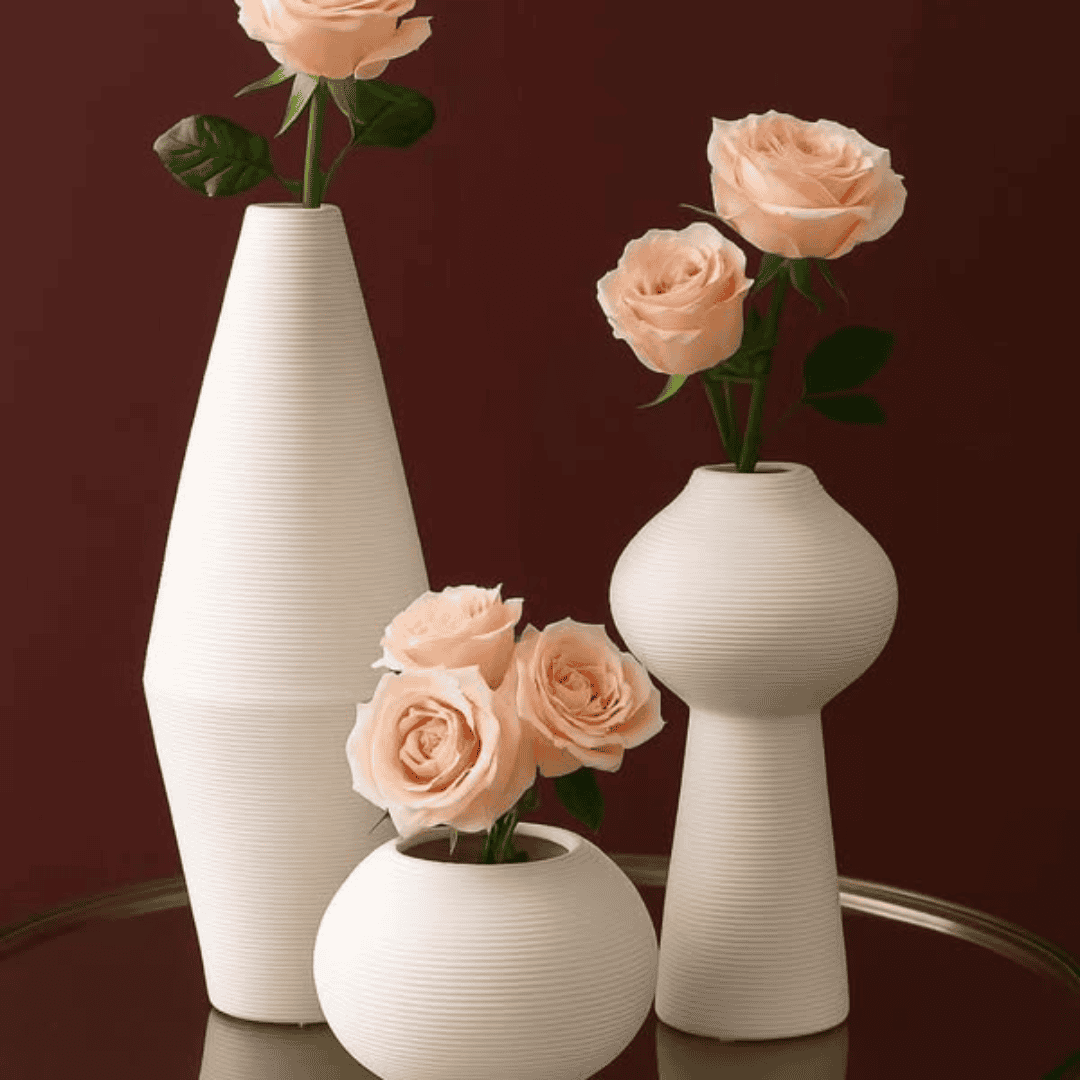 3pcs Ceramic Vases Set
