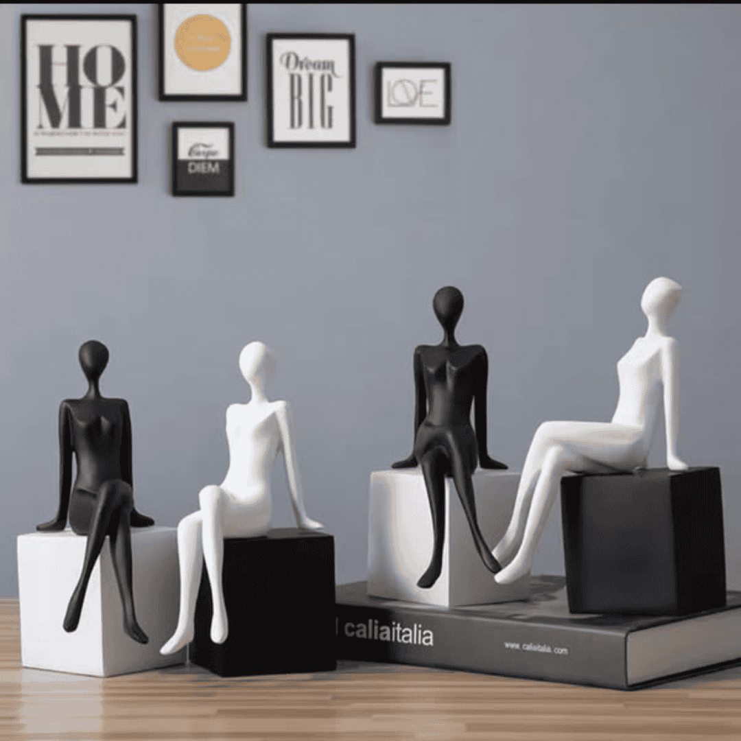 Decorative Sitting Figure Model Bookend