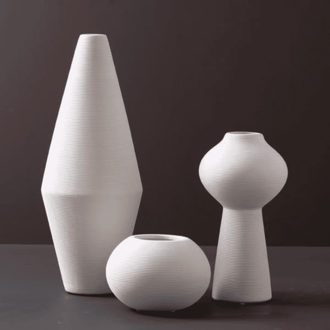 3pcs Ceramic Vases Set
