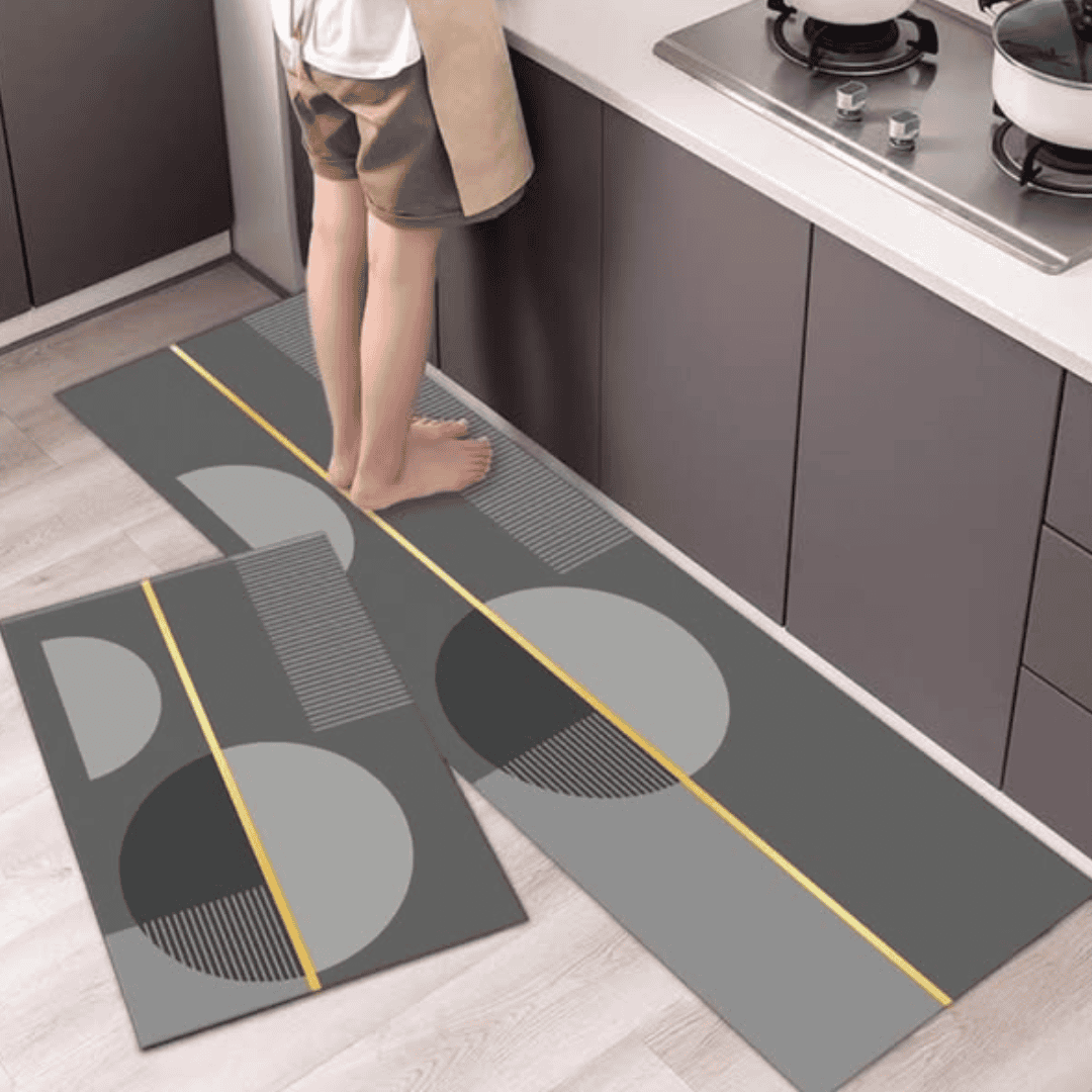 2pcs Rubber Kitchen Mats