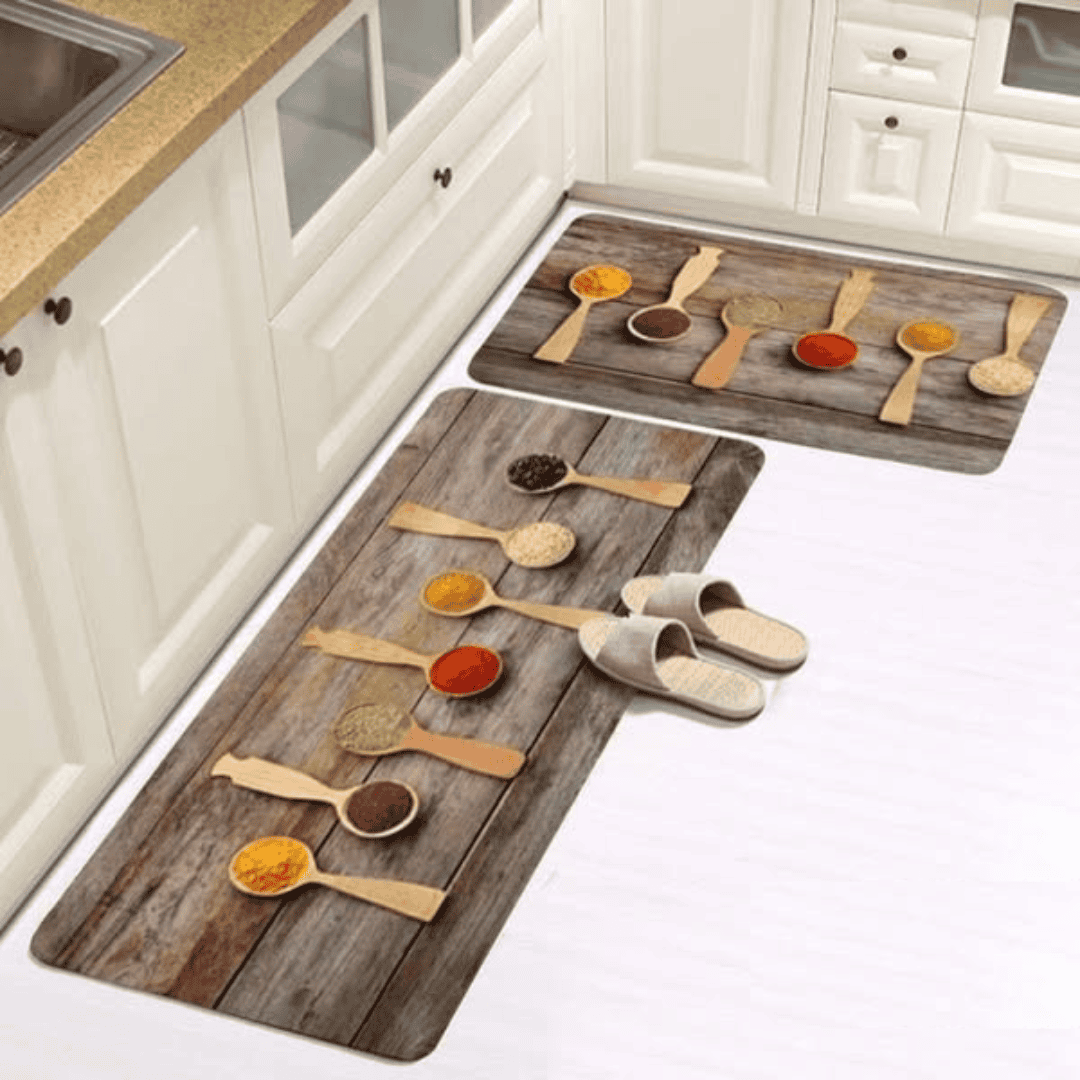 2pcs Rubber Kitchen Mats
