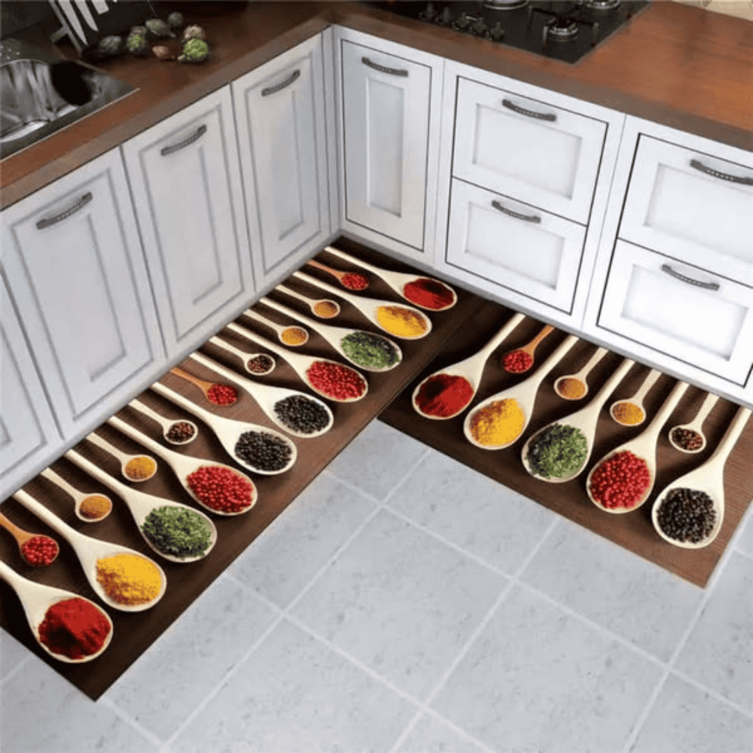 2pcs Rubber Kitchen Mats
