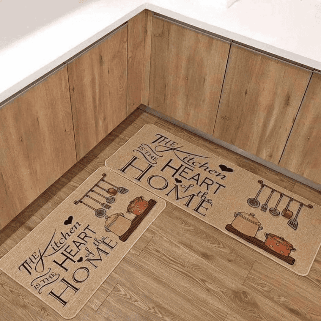 2pcs Rubber Kitchen Mats