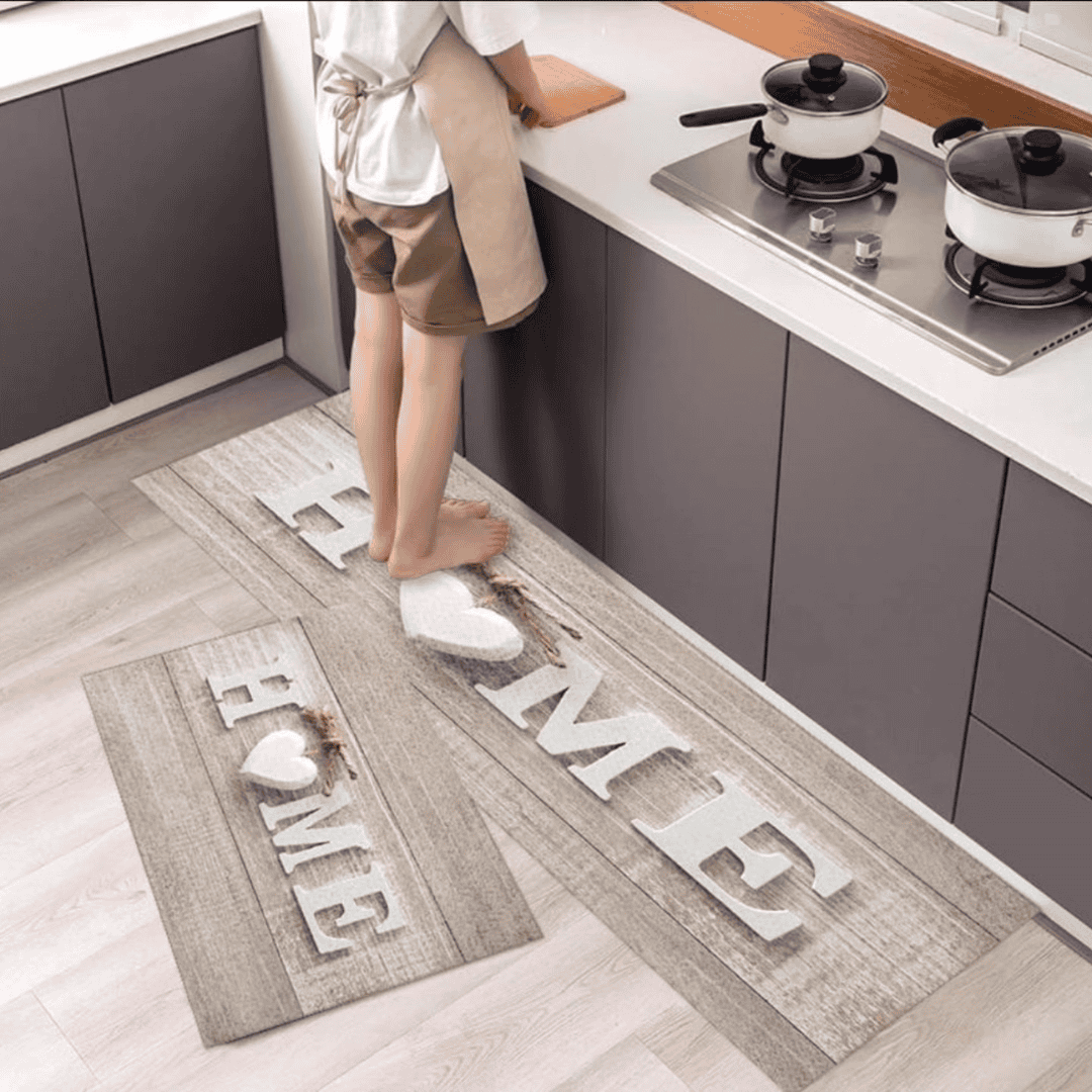 2pcs Rubber Kitchen Mats