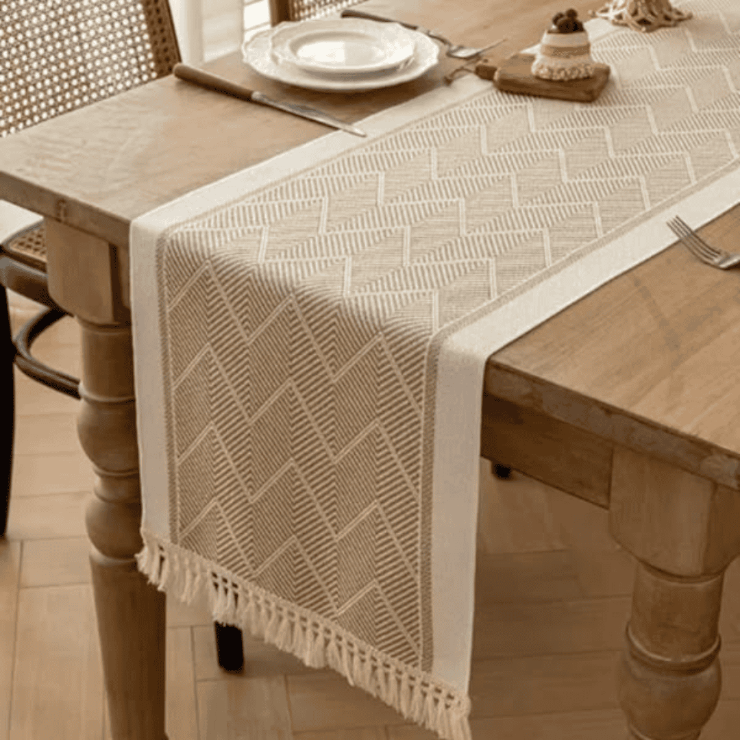 Braided Cotton Linen Table Runner