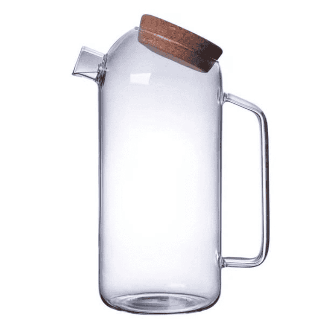 1800ml Borosilicate Juice Pitcher with Cork Lid