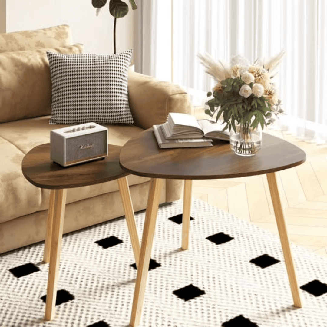 2Pcs Set Coffee Table