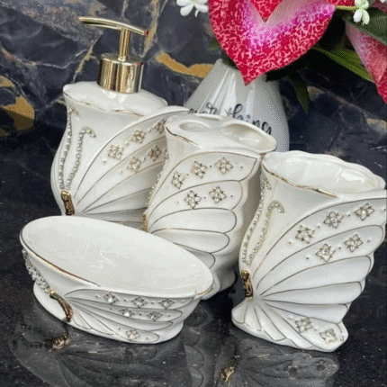 4 Pcs Bathroom Accessories Set