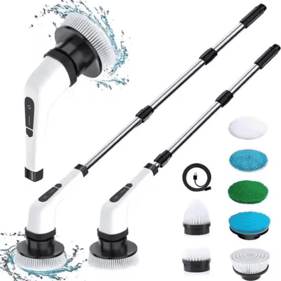 Rechargeable 7-in-1 Spin Scrubber Brush