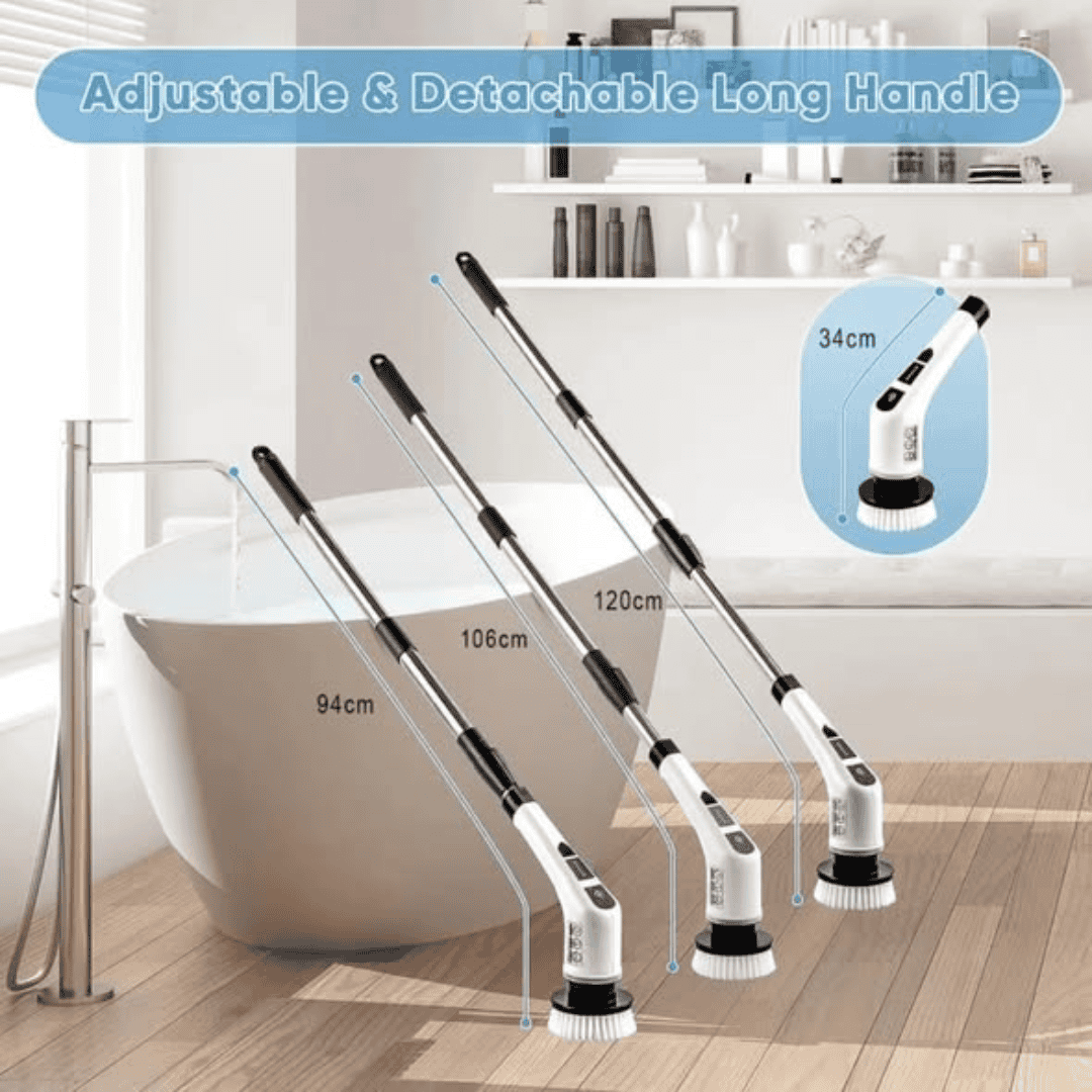 Rechargeable 7-in-1 Spin Scrubber Brush